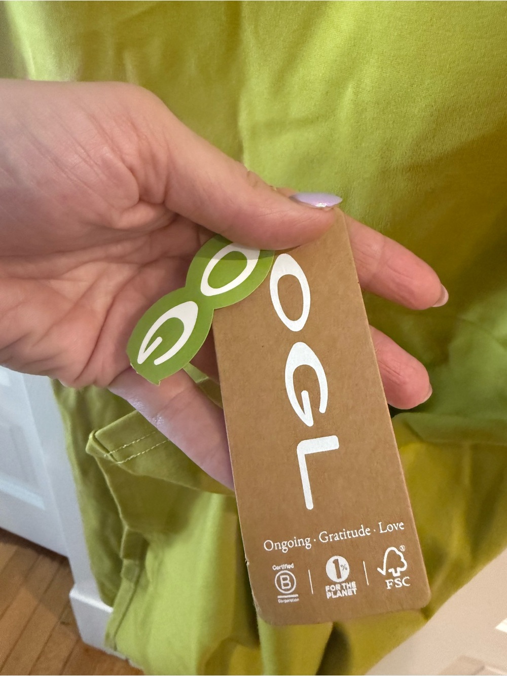 OGL Chartreuse Active Dress - Picture 3 of 3